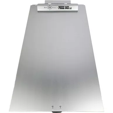 Posse Box Legal Size PJ-32L Aluminum Bottom Opening Single-Compartment Junior Clipboard Box - Legal Size - 15.63" x 8.75" x 1"