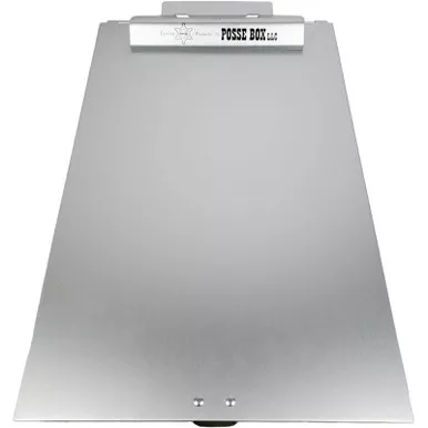 Posse Box PJ-32S Aluminum Side Opening Single-Compartment Junior Clipboard Box - 12.5" x 8.75" x 1"