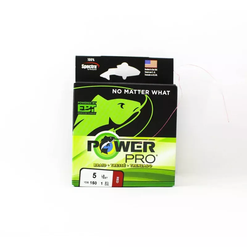 Power Pro Braided Spectra Line 5lb x 150yds Red (4526)