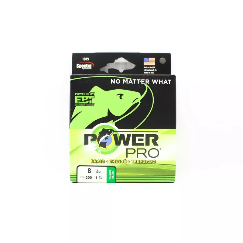 Power Pro Braided Spectra Line 8lb by 300yds Green (4826)