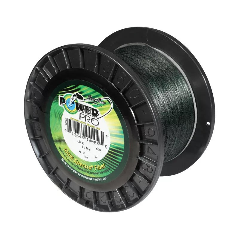 PowerPro Spectra Braided Fishing Line – 50 lb Moss Green #21100500500E