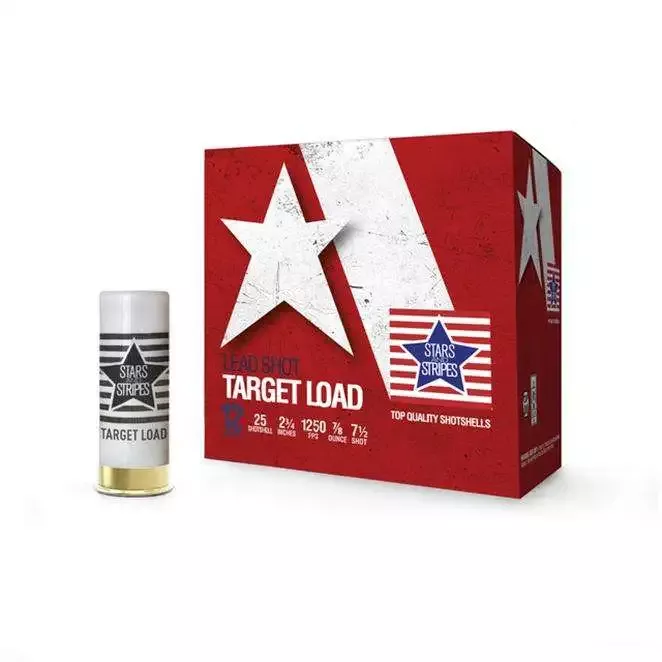 PPU Stars & Stripes Target Load Shotshell 12 Ga CT12475