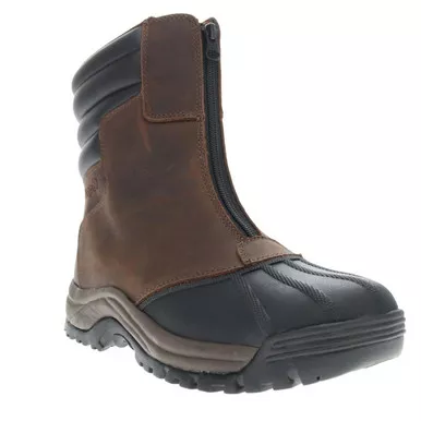 PROPET Men's Blizzard Tall Zip Brown/Black Boots (MBA035LBRB)