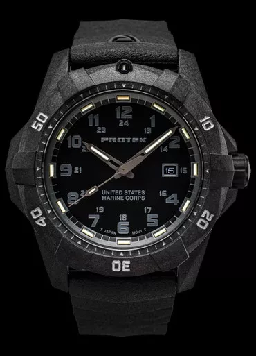 Protek USMC Carbon Blackout Watch