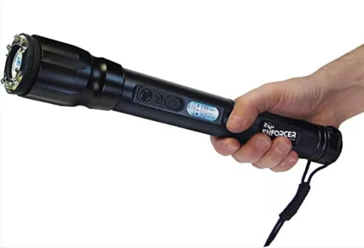 PSP ZAP Enforcer Stun Gun/Flashlight Range of Close Contact; ZAPEN