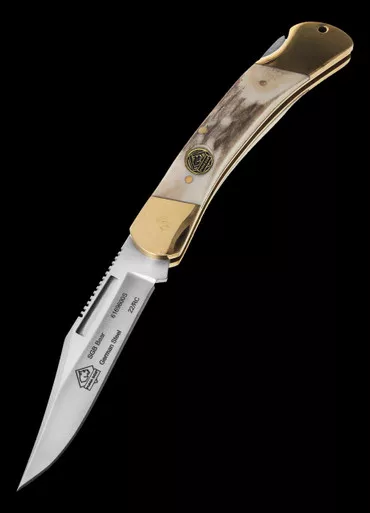 Puma SGB Bear Stag Folding Knife