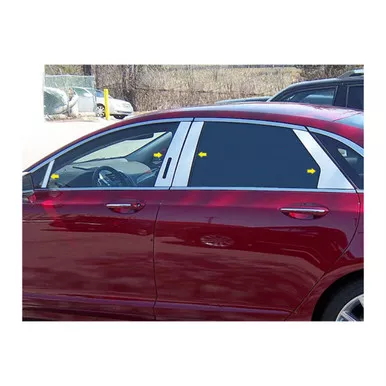 QAA Fits Lincoln MKZ 2013-2020 8 piece Stainless Steel Pillar Post Trim (PP53632)