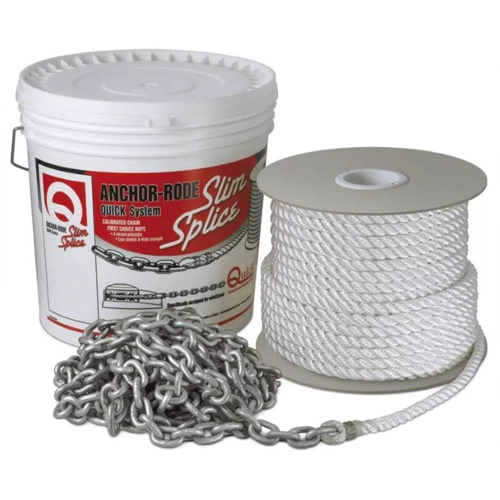 Quick Anchor Rode 20' of 10mm Chain and 200' of ?" Rope - FVC100358220A00