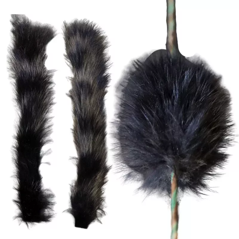 Rabbit Fur Bow String Silencers – Black