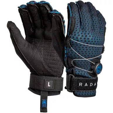 RADAR Vapor-A Boa Black/True Blue Ariaprene Inside-Out Gloves