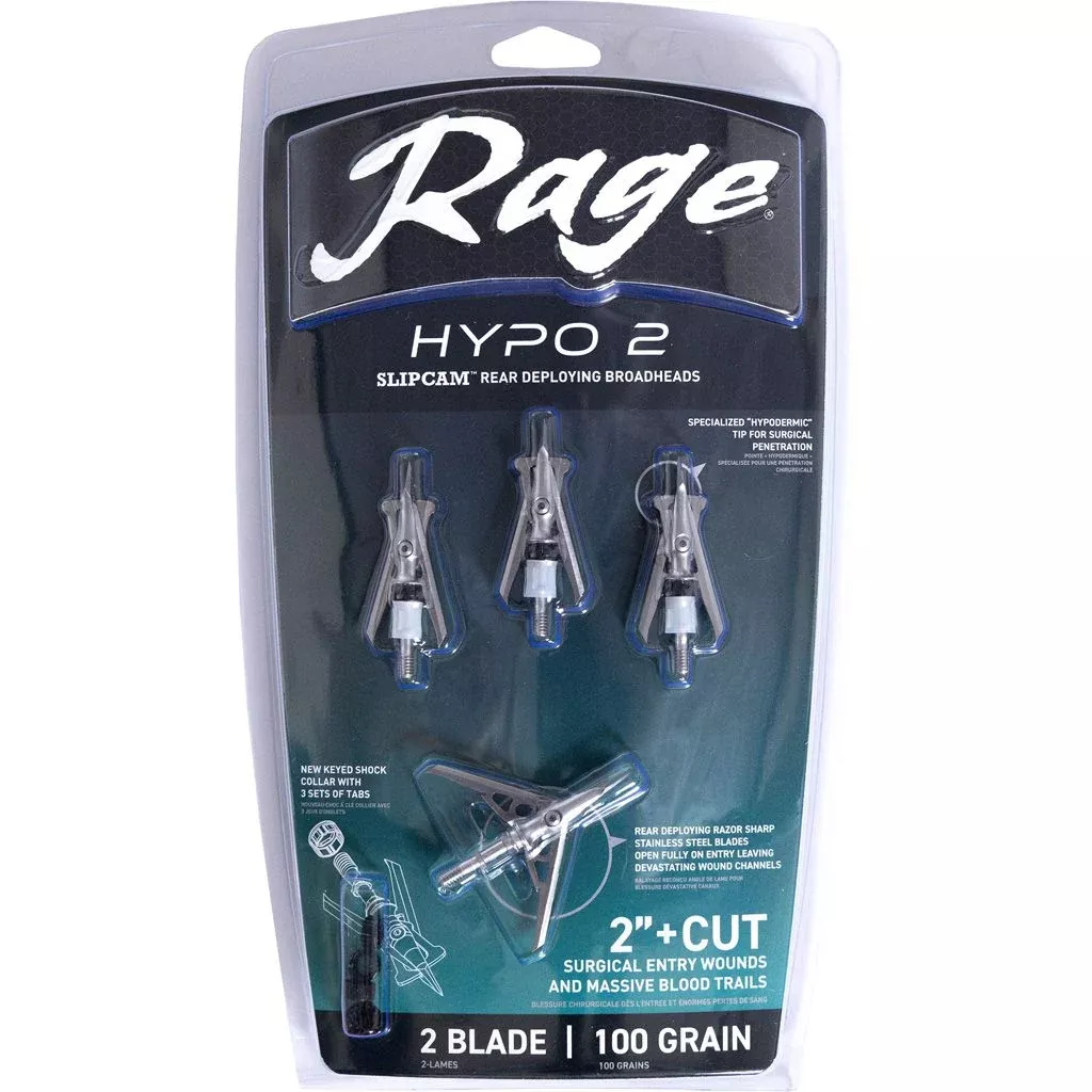 Rage Hypo 2 Series Broadheads
