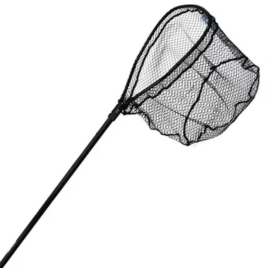 Ranger Nets Hook Free Series Net 54-84" Telescoping Handle 20" x 20" Pear-D Hoop Rubber Black