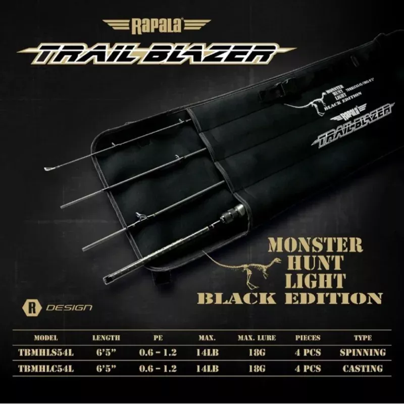 Rapala Rod Spinning Trail Blazer Monster Hunt Light TBMHLS654L (5378)