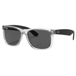 Ray-Ban Men's Justin - Rubber Transparent - Dark Grey - Non-Polarized