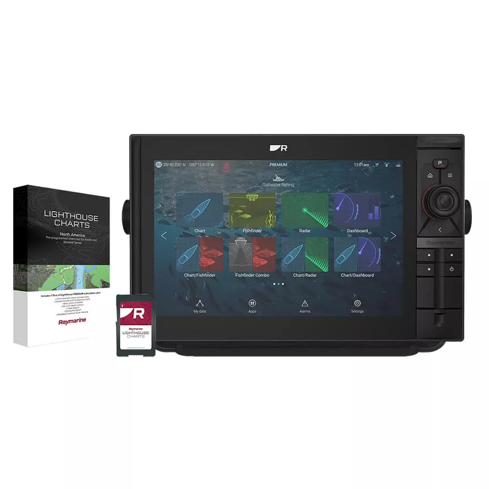 Raymarine Axiom 2 Pro 12 RVM Chartplotter/Fishfinder - Lighthouse North America Chart - No Transducer[E70656-00-102]