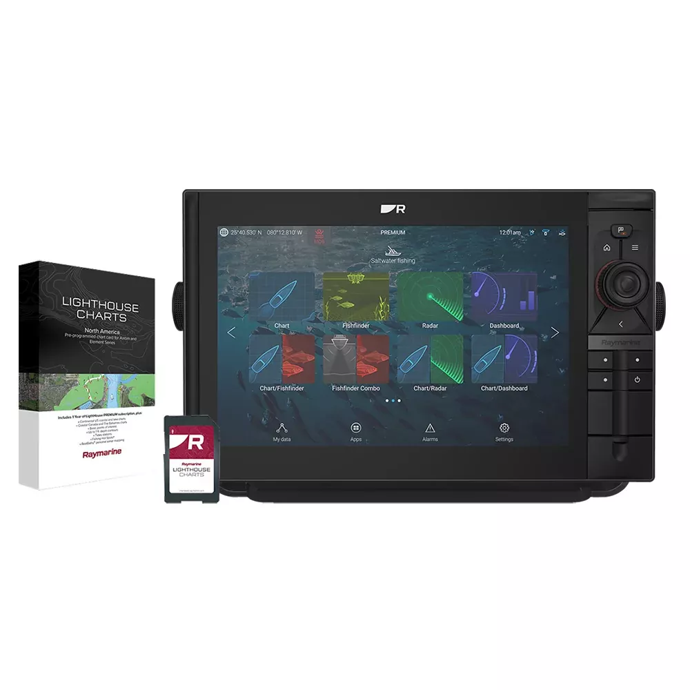 Raymarine Axiom 2 Pro 12 S 12″ Chartplotter/Fishfinder w/Lighthouse North America Chart – No Transducer [E70655-00-102]