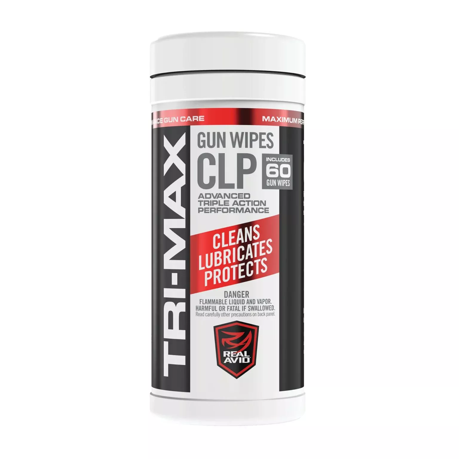 Real Avid Tri-Max CLP Gun Wipes Canister #AVCLPW-C60