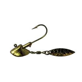 Reel Bait Tackle Walleye Flasher Jigs - 1/8 oz. - Metallic Chartreuse - 2 Pack