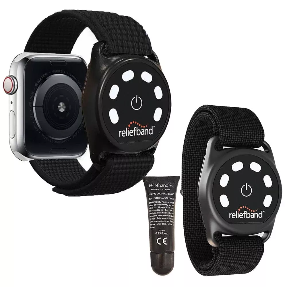 Reliefband Black Sport Apple Bundle – Size XL