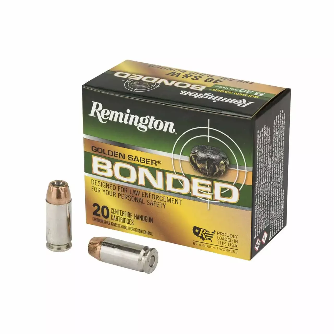 Remington 40 S&W 165gr HP 20rd - Box