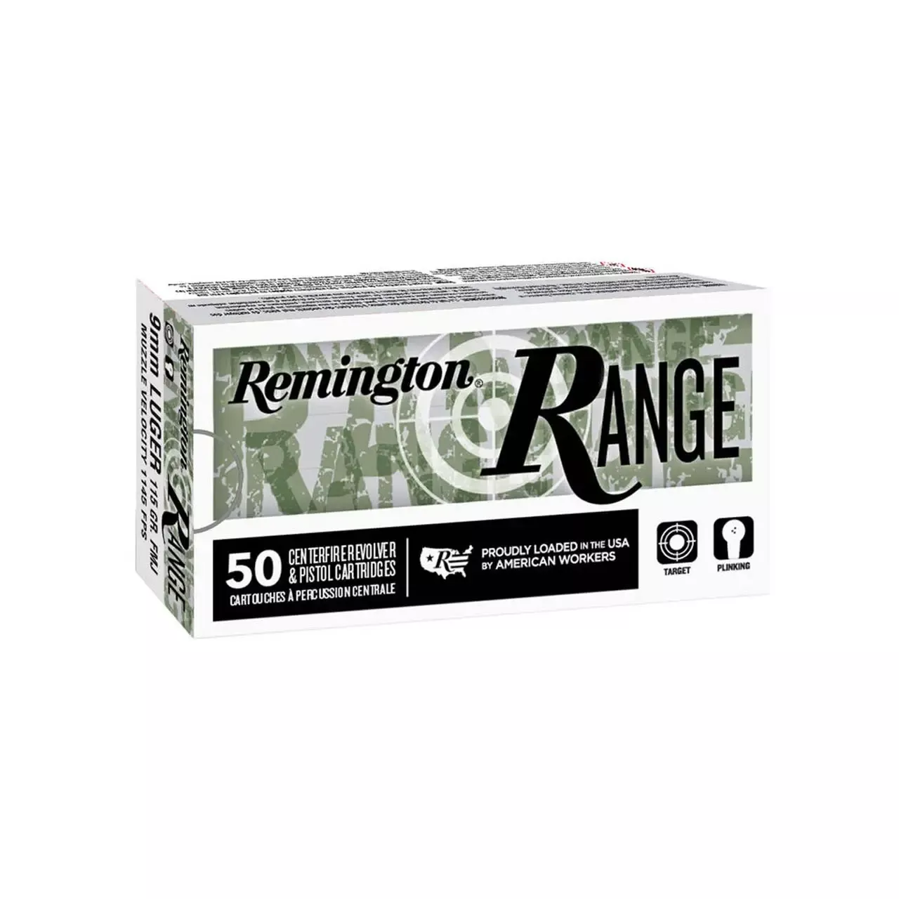 Remington 9mm 124gr FMJ 50rd - Box