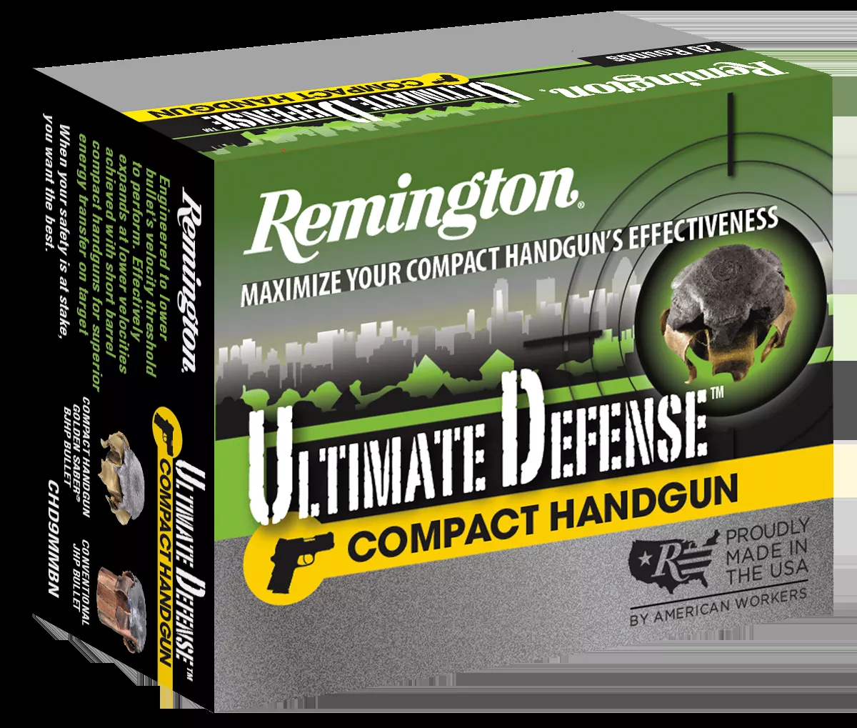 Remington Ammo Ultimate Defense 45acp 230gr HP 20rd