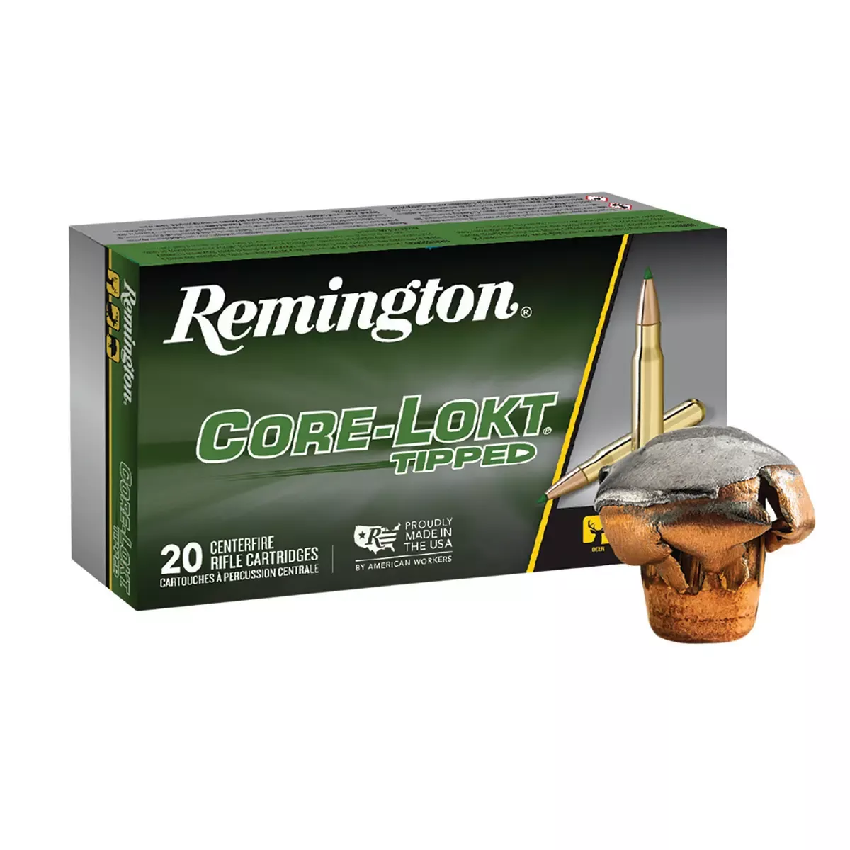 Remington Ammunition Core-Lokt Tipped 30-06 Springfield 165 gr 20/Box