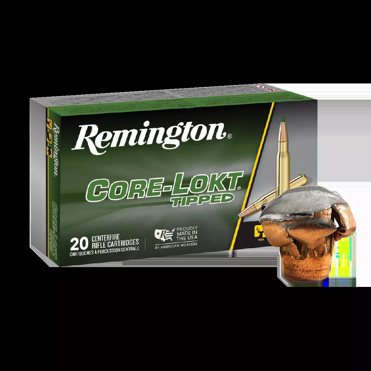 Remington Ammunition Core-Lokt Tipped 7mm Rem Mag 150 gr 20/Box