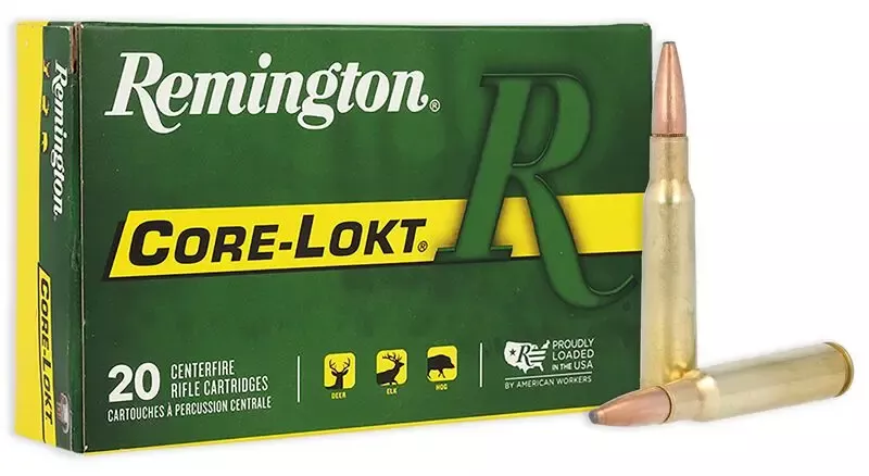 Remington Ammunition Core-Lokt7mm Mauser 140 gr Pointed Soft Point Tapered Copper Jacket 20 Rounds Per Box