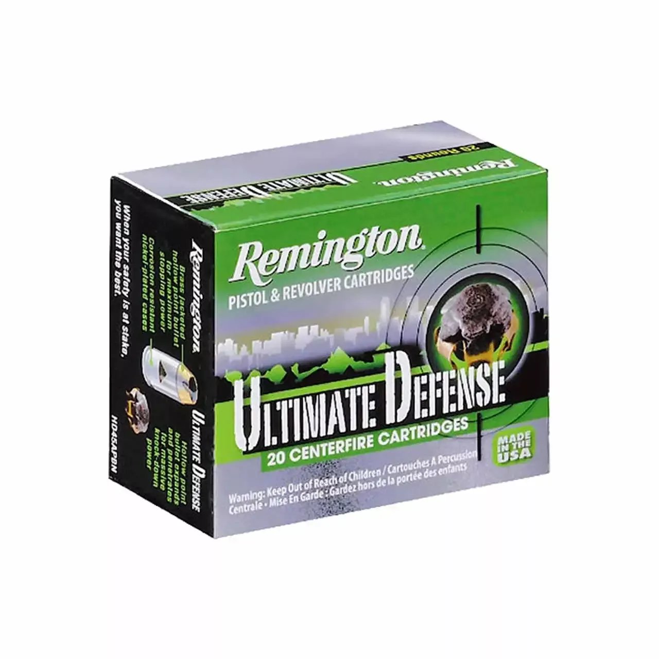 Remington Ultimate Defense 40 S&W 165gr HP 20rd - Box