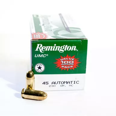 Remington UMC Value Pack .45 ACP Ammunition 230 Grain FMJ 100 Rounds