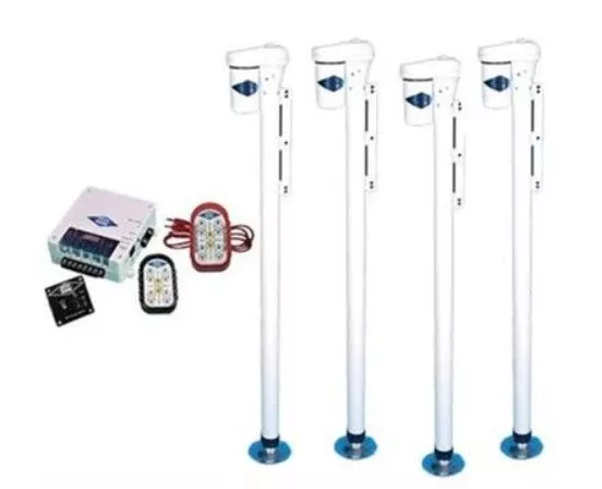 Rieco-Titan Wireless Remote Controlled Electric Jacks, White, Set of 4• 56211