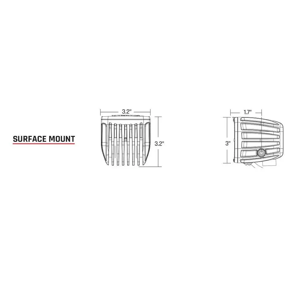 RIGID Industries Radiance™ Pod Blue Backlight Black Housing - Pair