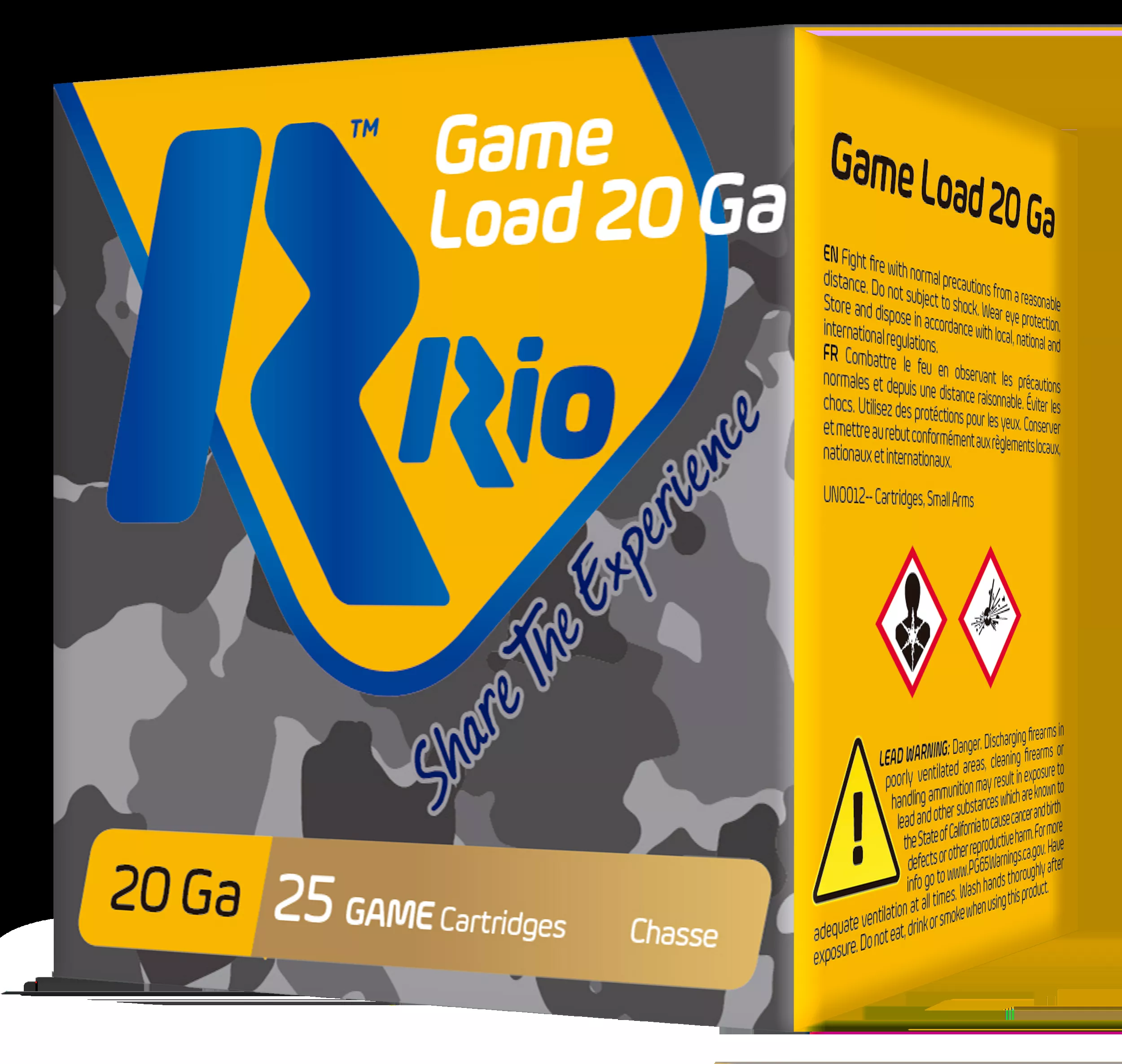 Rio Ammunition Game Load 20 GA 2.75" 1 oz. 8 Shot 25/Box