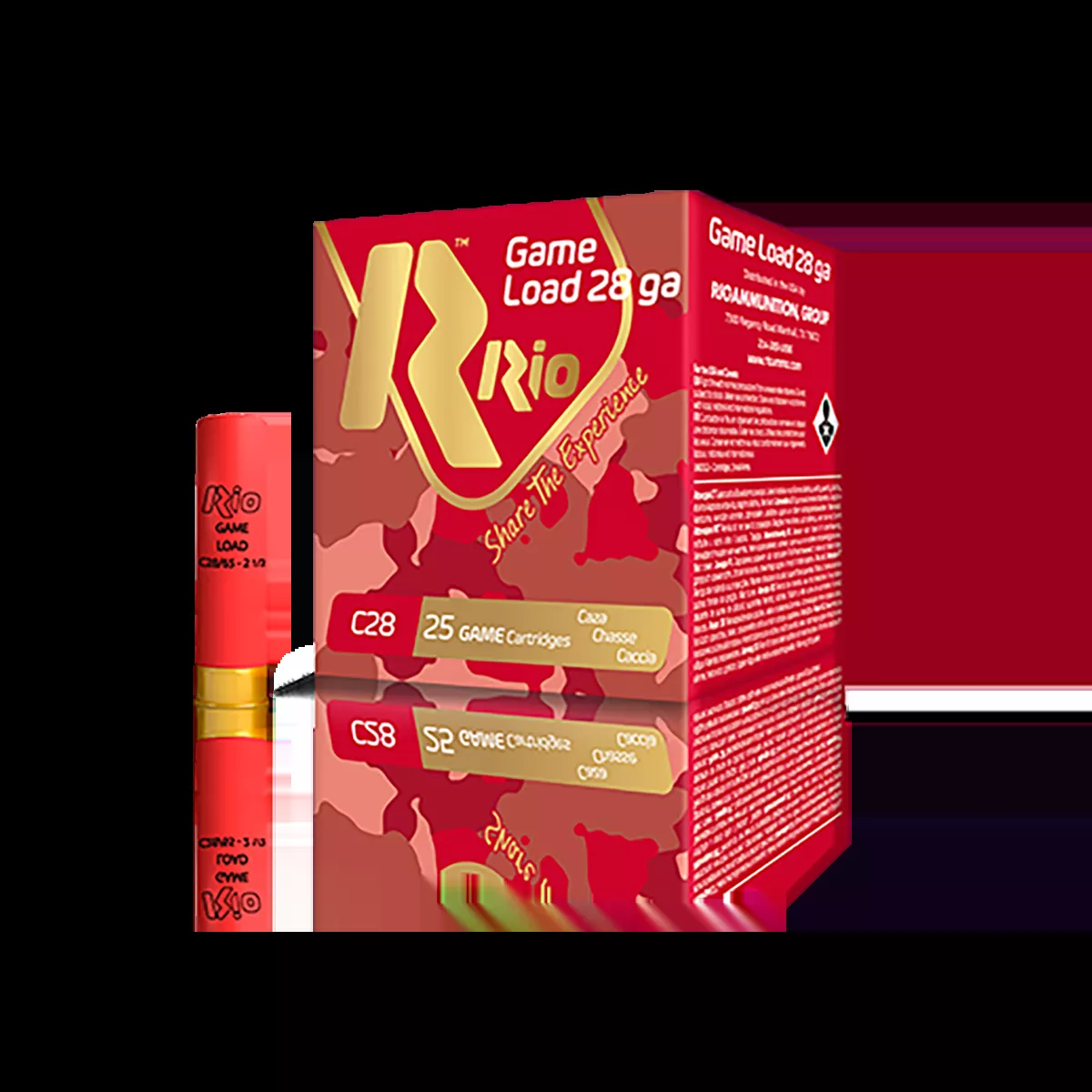 Rio Ammunition Game Load Shotshells 28 Gauge 2.75" 1.0 oz #6 Lead Shot 25 Shells Per Box