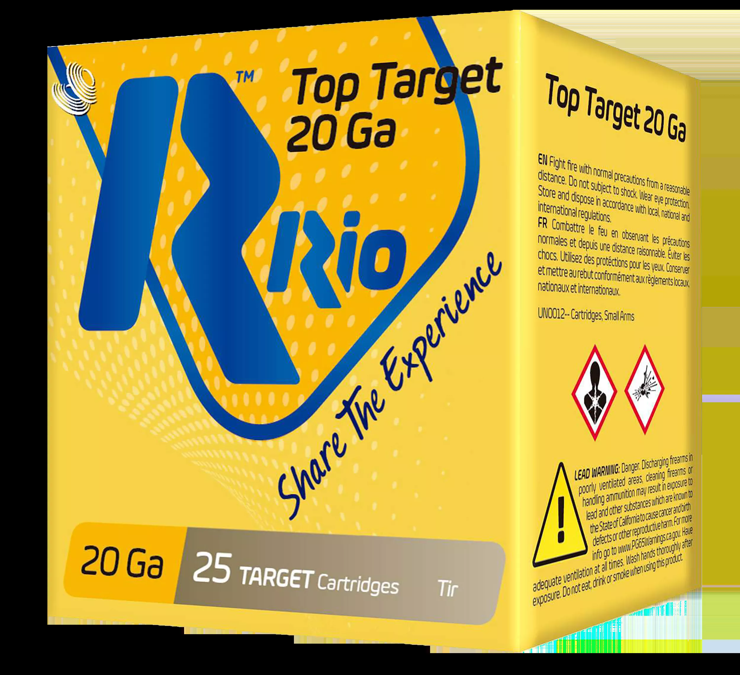 Rio Ammunition Top Target 20 GA 2.75" 7/8 oz. 9 Shot 25/Box