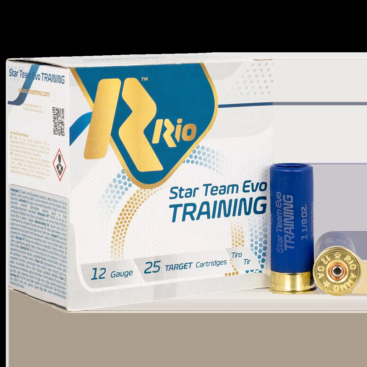Rio AmmunitionStar Team EVO Training 12 G 2.75" 1 1/8 oz#7.5 Shot 25/Box