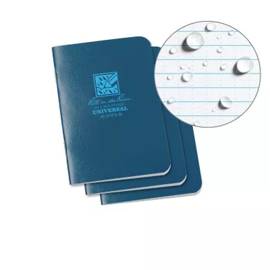 Rite in the Rain All-Weather Stapled Notebooks, (3.25" x 4.625") Universal Pattern