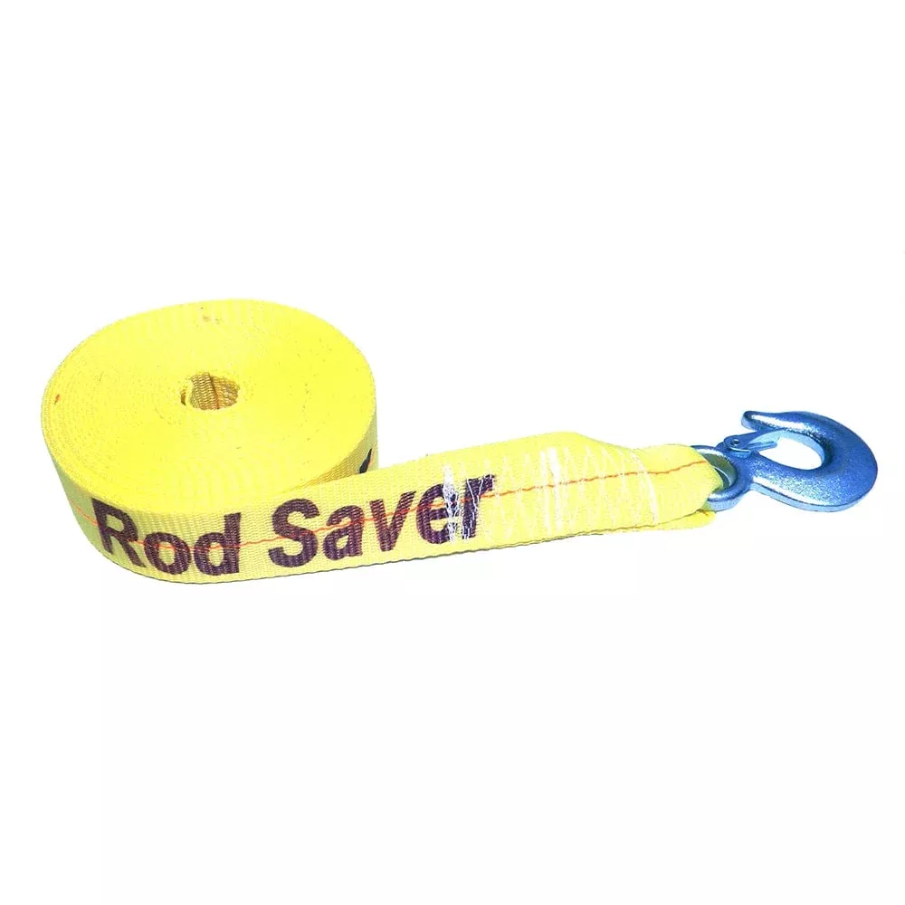 Rod Saver Heavy-Duty Winch Strap Replacement – Yellow – 2″ x 20′