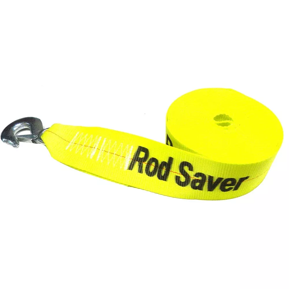 Rod Saver Heavy-Duty Winch Strap Replacement – Yellow – 3″ x 20′