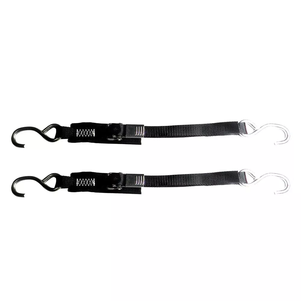 Rod Saver Stainless Steel Quick Release Transom Tie-Down – 1″ x 4′ – Pair