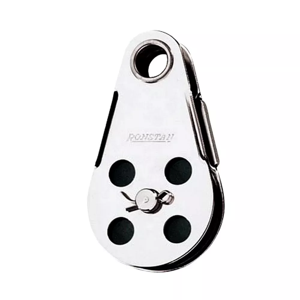 Ronstan Wire Block - Tubular Rivet Head w/Removable Nylatron Sheave - 45mm (1-3/4") Sheave Diameter - RF103