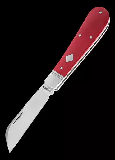 RoseCraft Lick Creek Loom Fixer Red Bone Folding Knife