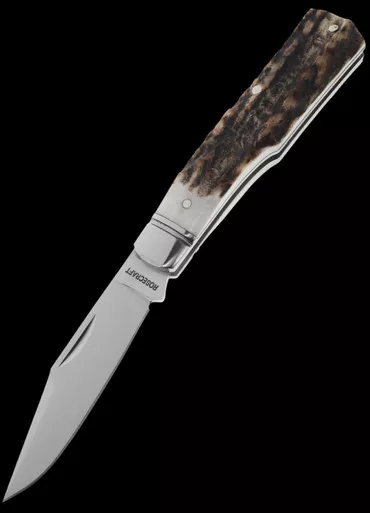 Rosecraft Savage Creek Gunstock Stag Folding Knife