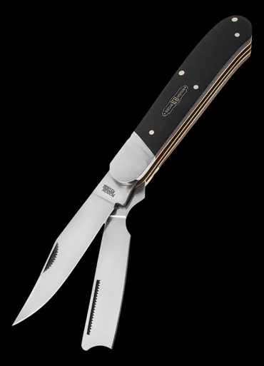 Rough Ryder Black Reserve Bearhead One Arm Folding Knife