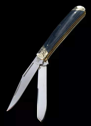 Rough Ryder Denim Trapper Folding Knife
