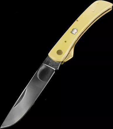 Rough Ryder Large Old Yellow Work Knife