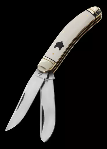 Rough Ryder Sowbelly Trapper Arctic Fox Folding Knife