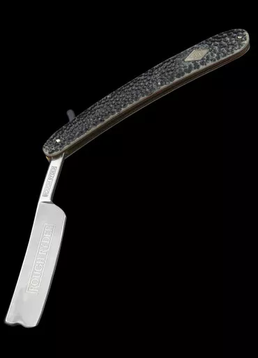 Rough Ryder Straight Razor Buckshot Bone