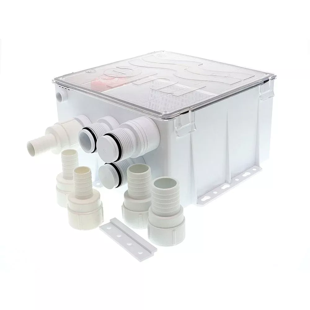 Rule Shower Drain Box w/800 GPH Pump – 24V